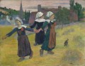Breton Girls Dancing Pont Aven Post Impressionnisme Primitivism Paul Gauguin